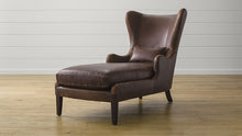 Garbo Leather Chaise Lounge