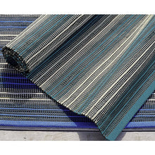 Sachi Teal Stripe Indoor/Outdoor 8'x10' Rug